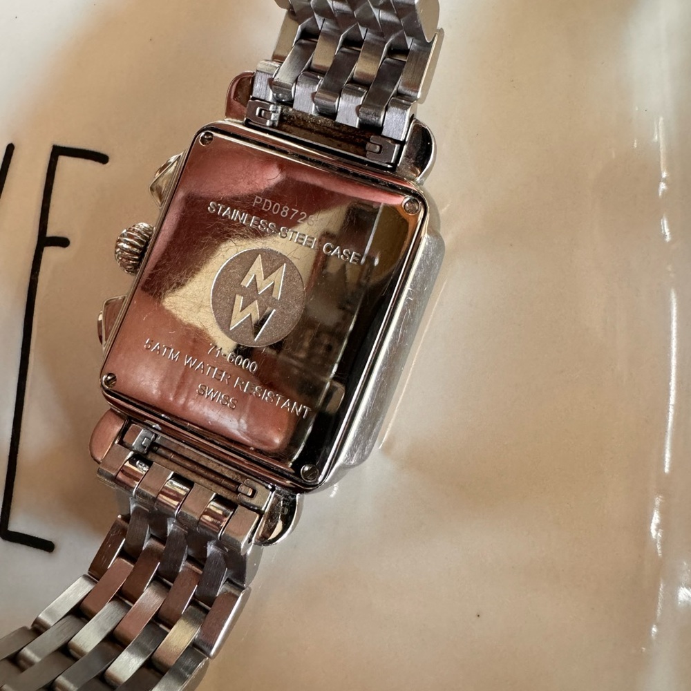 Michele Deco chronograph diamond watch - Picture 5 of 14